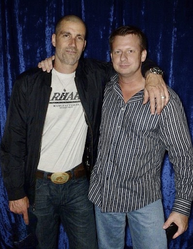 2011 with American actor Matthews Fox | Kris von Sponneck